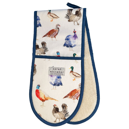 Sarah Whitaker Game Birds Double Oven Glove