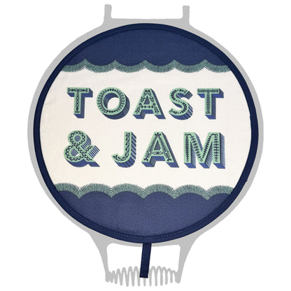 Asta Barrington Navy "TOAST & JAM" Chefs pad for use with Aga range cookers