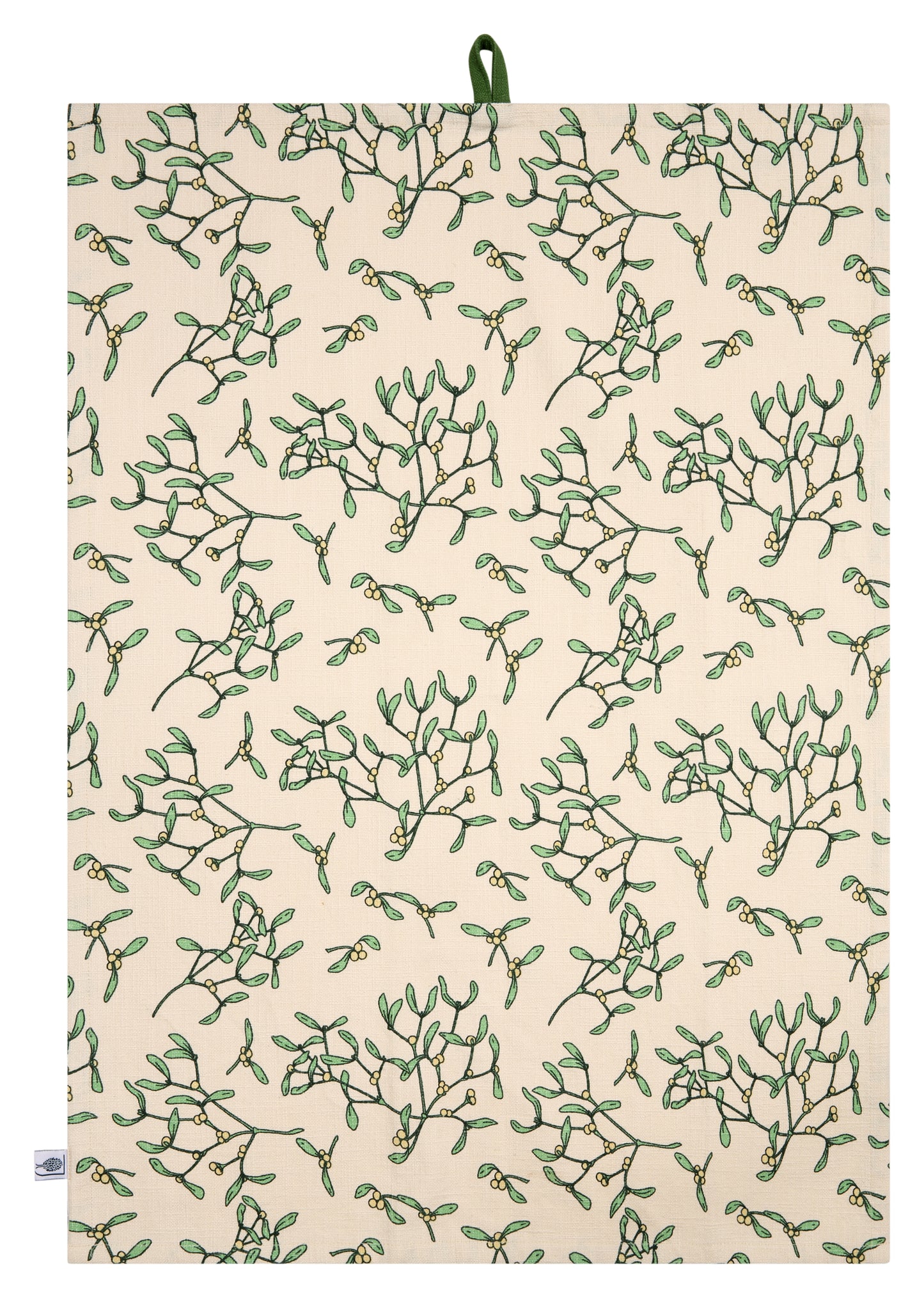 Tea Towel - RHS by Dexam - Dexam - RHS Mistletoe & Green Set of 2 Tea Towels