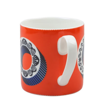 Mug - Asta Barrington - Asta Barrington "CIAO" Fine Porcelain Mug in Orange