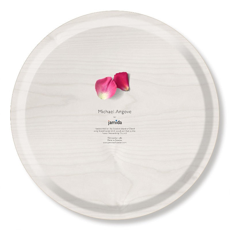 Serving Trays - Michael Angove - Michael Angove Round Tray - Rose Petals (39cm)