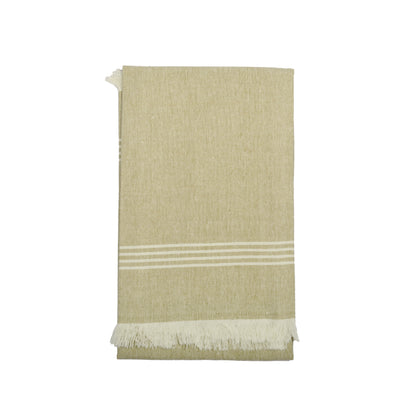 Tea Towel - Raine & Humble - Raine & Humble Tobacco colour Kumas Extra Large Tea Towel - Recycled Cotton
