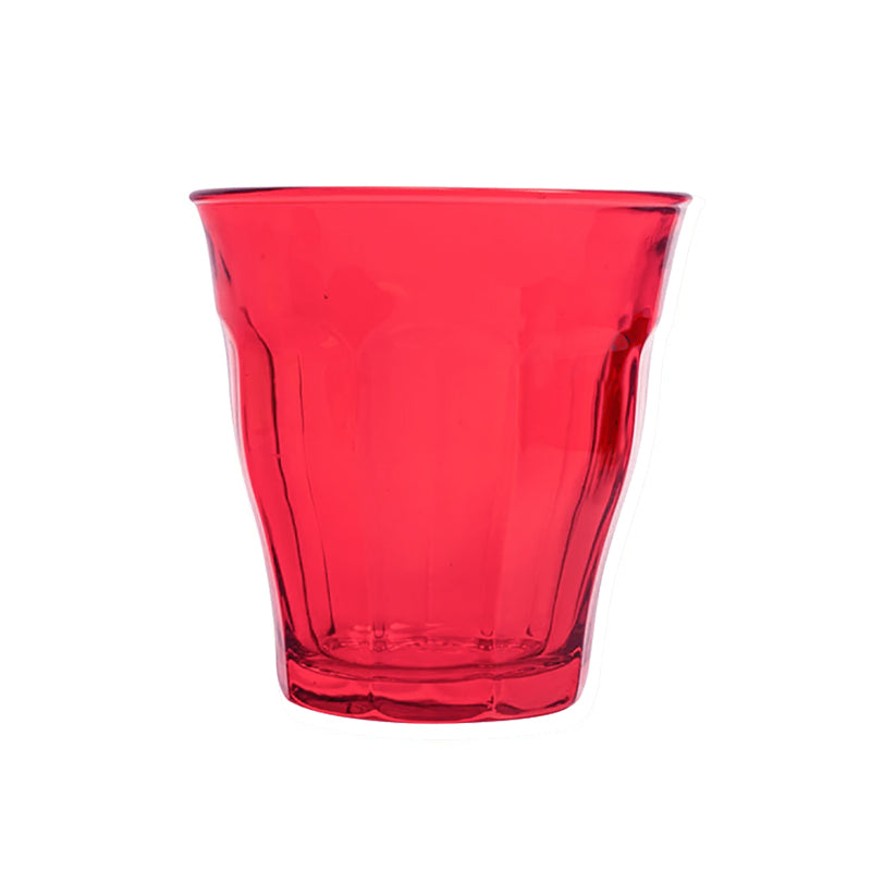 Glasses - Duralex - Duralex Picardie - Red Glass Tumbler - 250ml