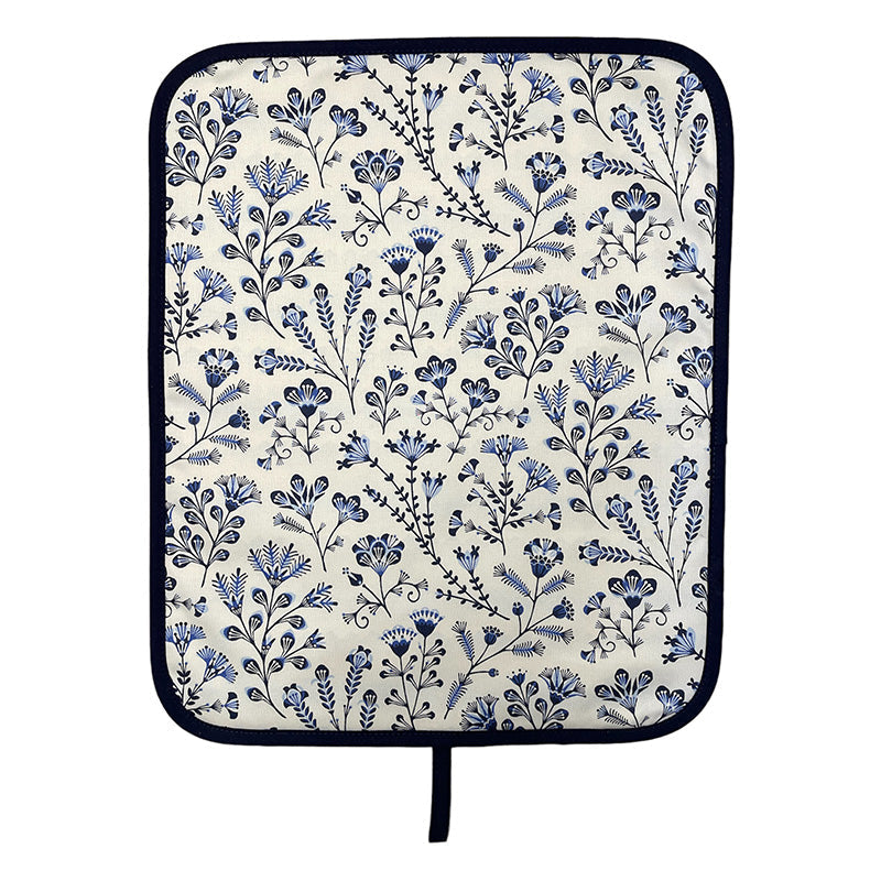 Chef Pad - Everhot - Asta Barrington - Asta Barrington Pale Blue Folk Flower Everhot Hob Covers (xx-Small 28.5 cm)
