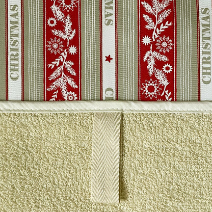 Chef Pad - Everhot - Crisp and Dene - Everhot Hob Cover (Large 58.5 cm) - Crisp & Dene - Christmas Stripes