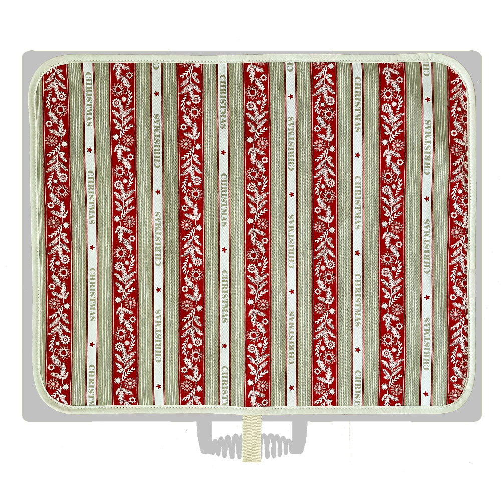 Chef Pad - Everhot - Crisp and Dene - Everhot Hob Cover (Large 58.5 cm) - Crisp & Dene - Christmas Stripes