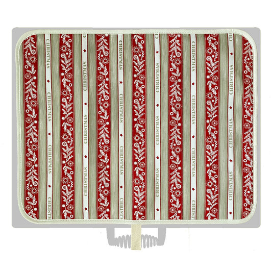 Chef Pad - Everhot - Crisp and Dene - Everhot Hob Cover (Medium 53.5 cm) - Crisp & Dene - Christmas Stripes