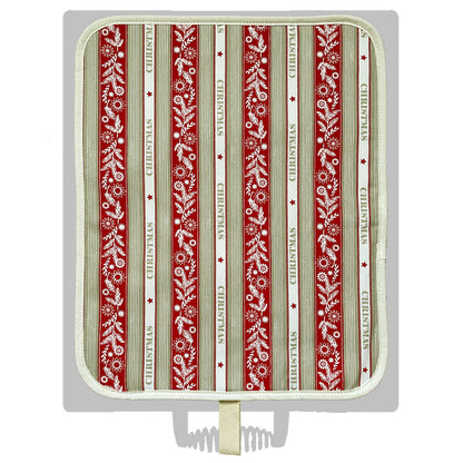 Chef Pad - Everhot - Crisp and Dene - Everhot 100i / 110+ Hob Cover (Small 38.5 cm) - Crisp & Dene - Christmas Stripe