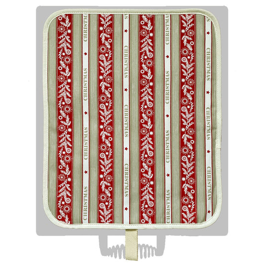 Chef Pad - Everhot - Crisp and Dene - Everhot 100i / 110+ Hob Cover (Small 38.5 cm) - Crisp & Dene - Christmas Stripe