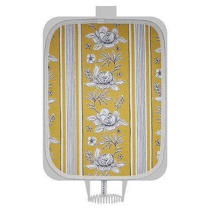 Chef Pad - Rayburn - Crisp and Dene - Yellow Vintage Floral Hob Cover For Use With Rayburn Range Cooker