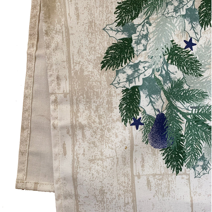 Tea Towel - Crisp and Dene - Crisp & Dene Christmas Circle Wreath Tea Towel