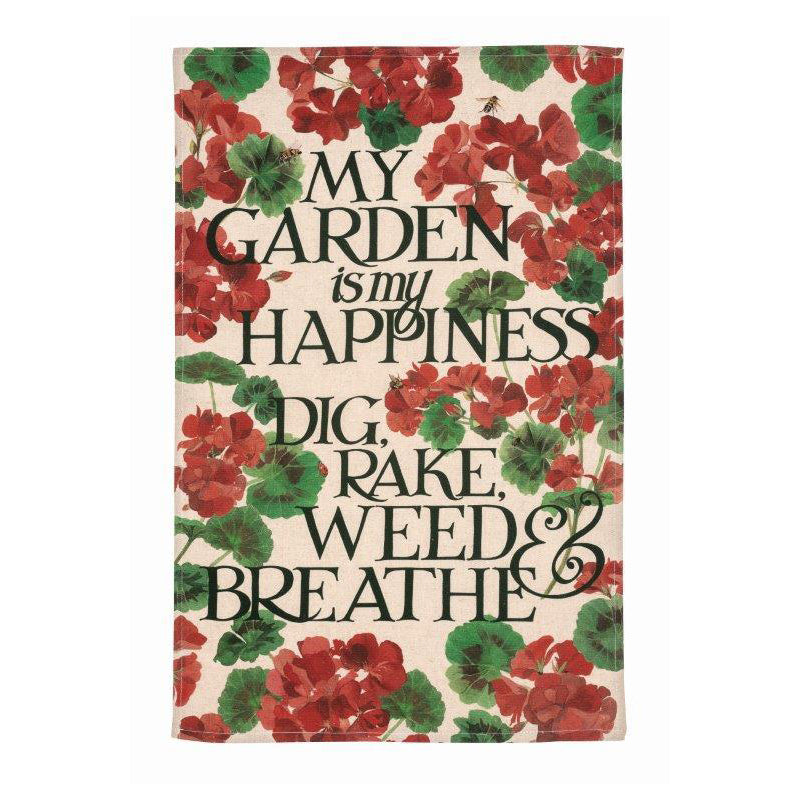 Tea Towel - Emma Bridgewater - Emma Bridgewater - My Garden is My Happiness - Tea Towel