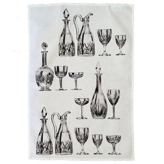 Tea Towel - Deborah Bowness - Deborah Bowness Glass Cloth Towel - "Cut Glass"
