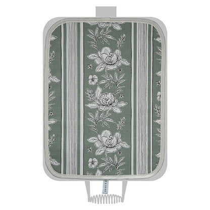 Chef Pad - Rayburn - Crisp and Dene - Sage Vintage Floral Hob Cover For Use With Rayburn Range Cooker