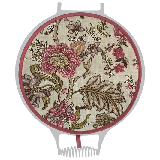 Chef Pad - Aga - The Chef Pad Shop - Linen Damask Floral Chefs pad for use with AGA range cooker