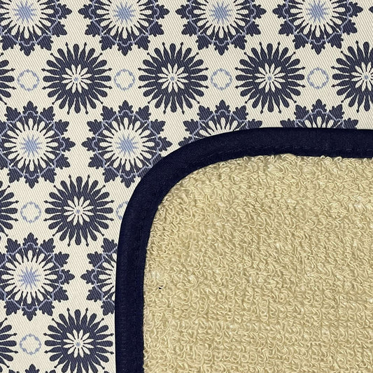 Crisp & Dene Blue Mosaic Everhot Hob Cover (x-Small 32.5 cm)