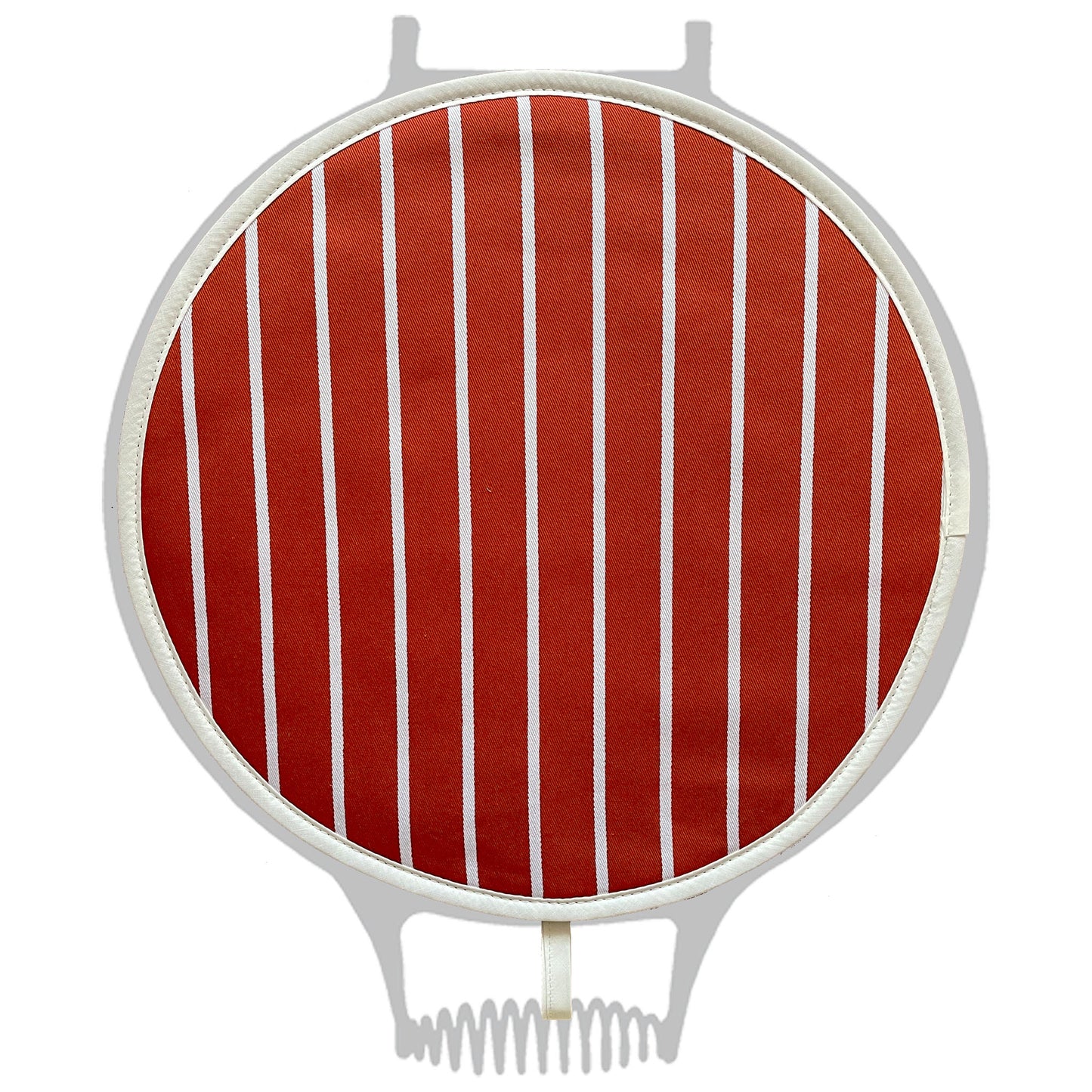 Chef Pad - Aga - The Chef Pad Shop - Terracotta Butchers Stripe Chef Pad For Use With Agas
