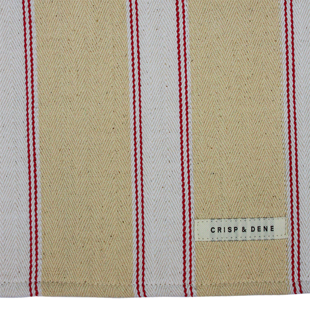 Oven Cloth - Crisp and Dene - Pink Striped Utility Towelling Oven Cloth / Towel